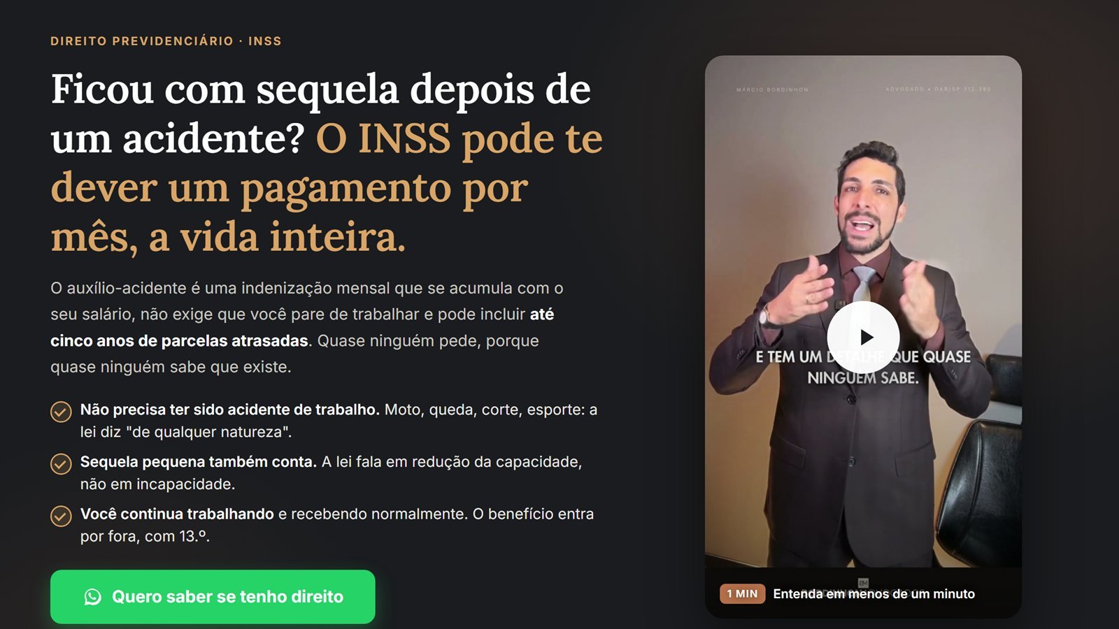 Auxílio-acidente do INSS: sequela de acidente dá direito a benefício mensal