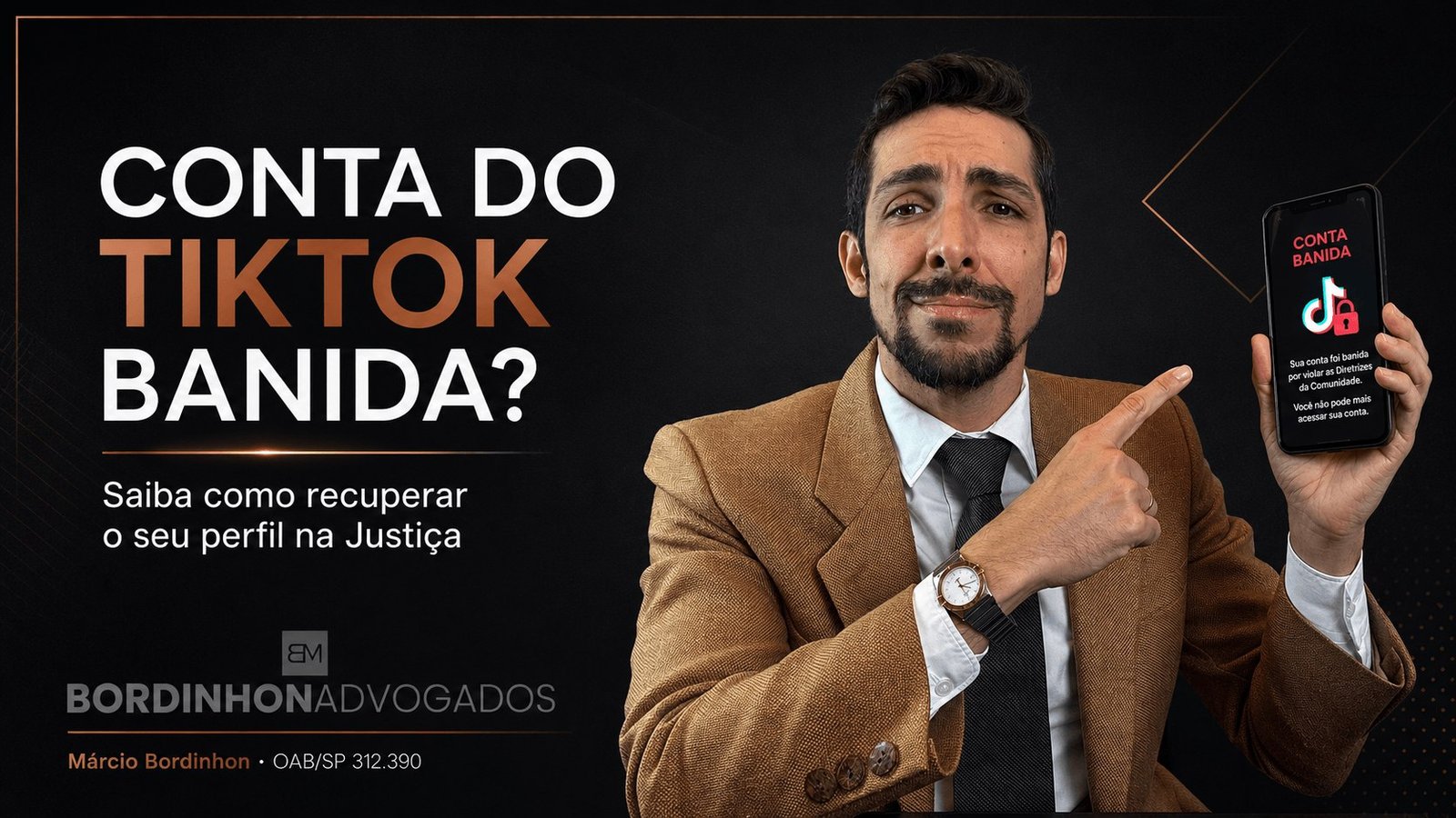 Recuperar conta do TikTok banida ou suspensa na Justiça - Bordinhon Advogados